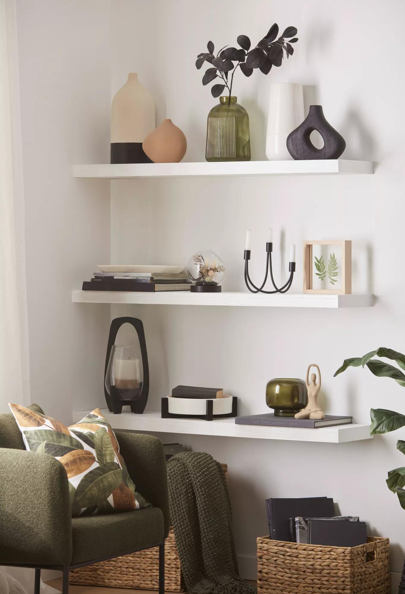 Green Glass Pillar Candle Holder