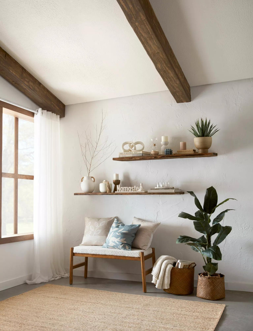 Ceramic Table Vase with Rope on Handles