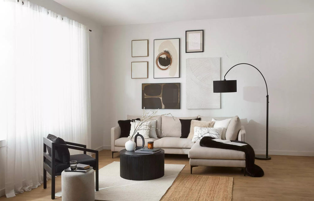 Black Logan Faux Fur Throw