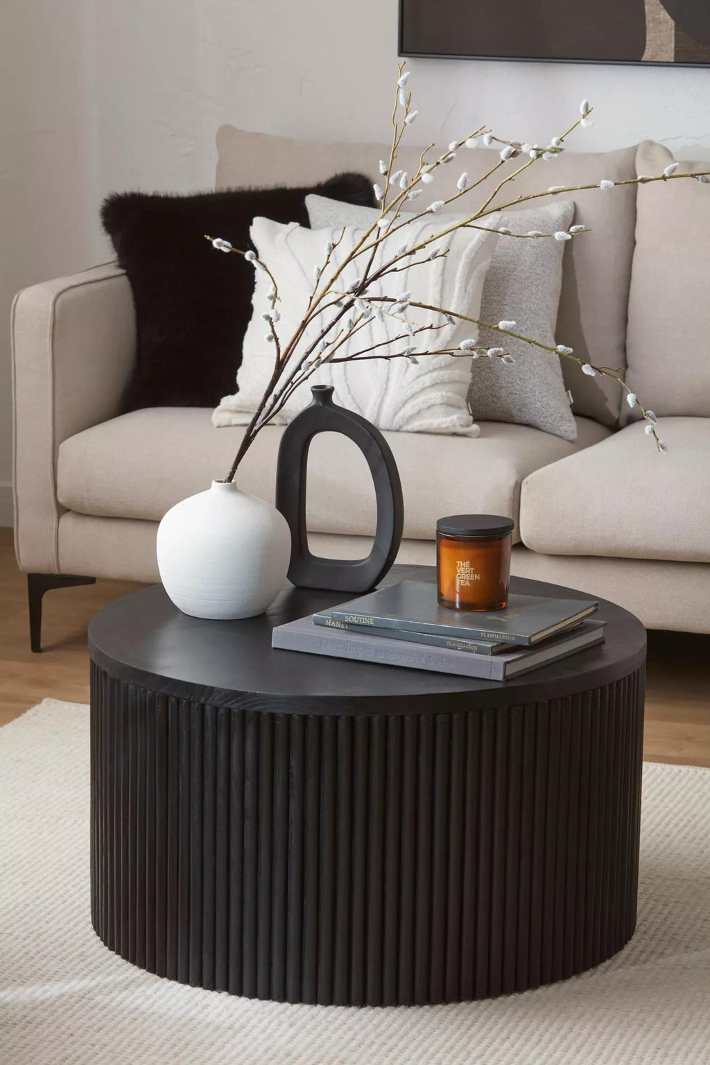 Round Ceramic Table Vase