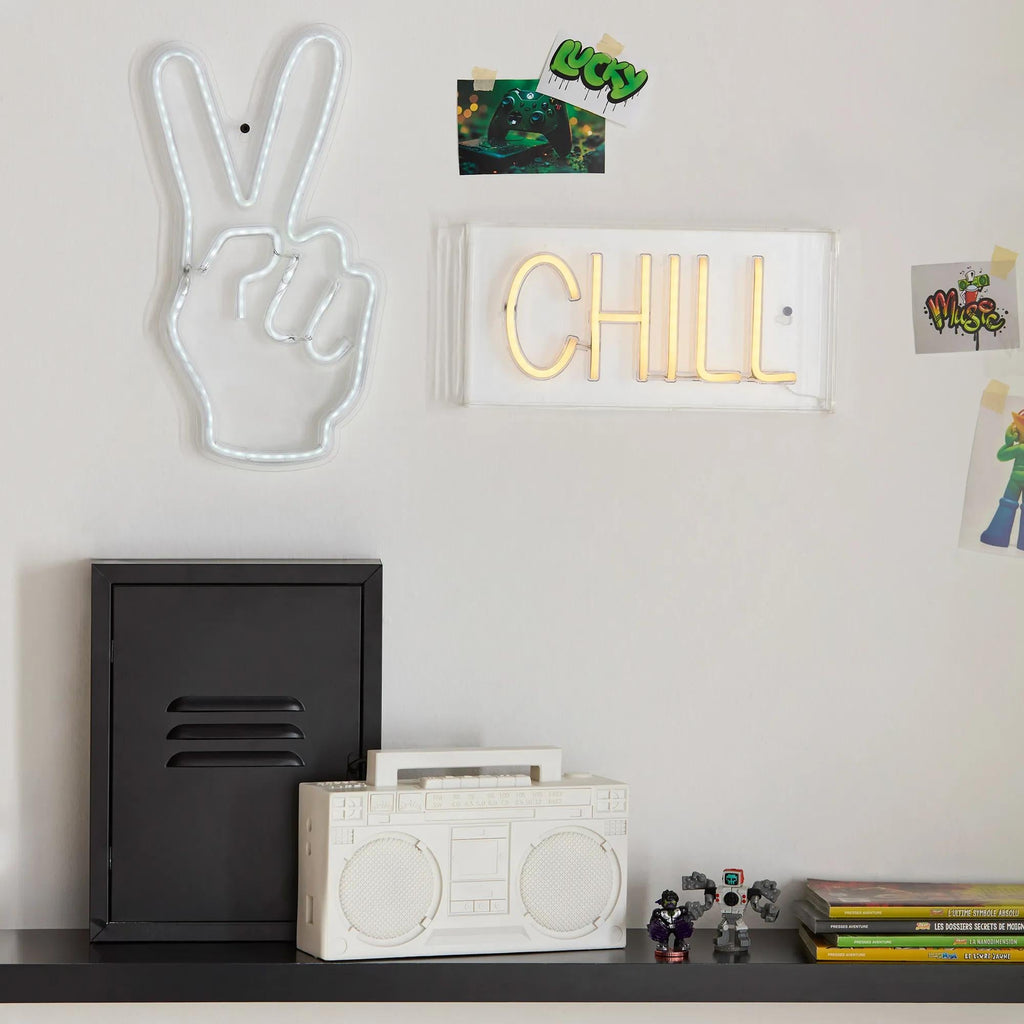 Peace Sign Neon Light Wall Decor