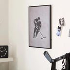 Hockey Player LED Wall art