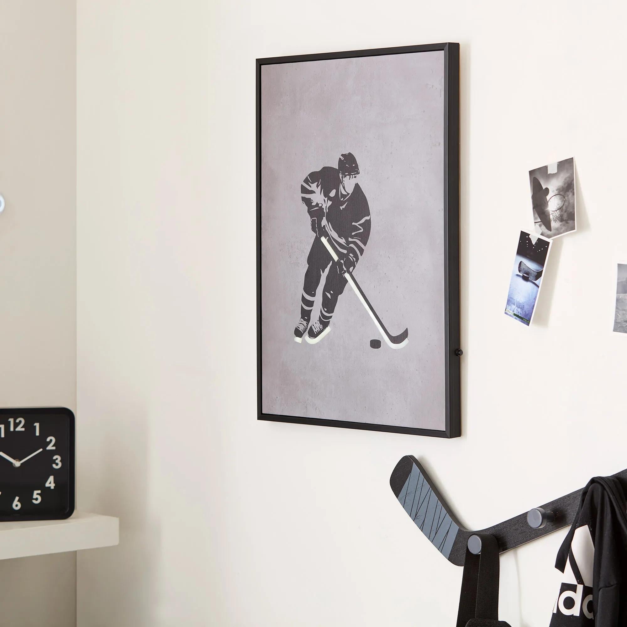 Hockey Player LED Wall art