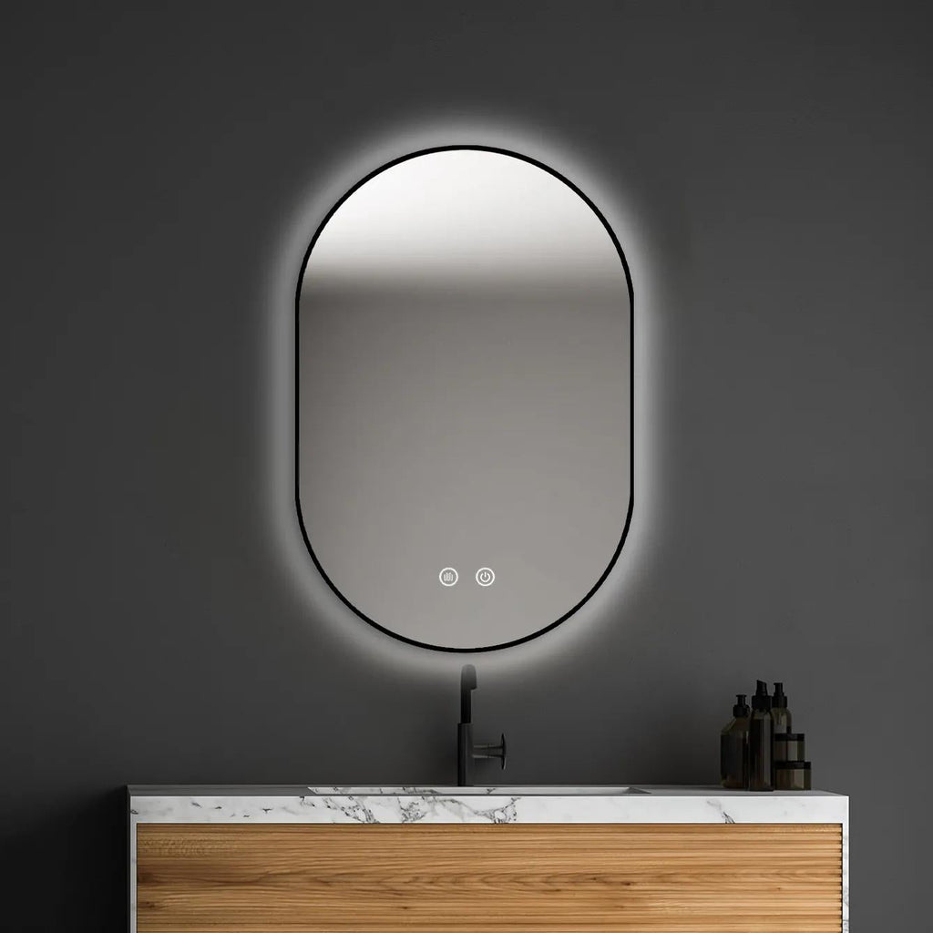 Oval LED Light Up Mirror