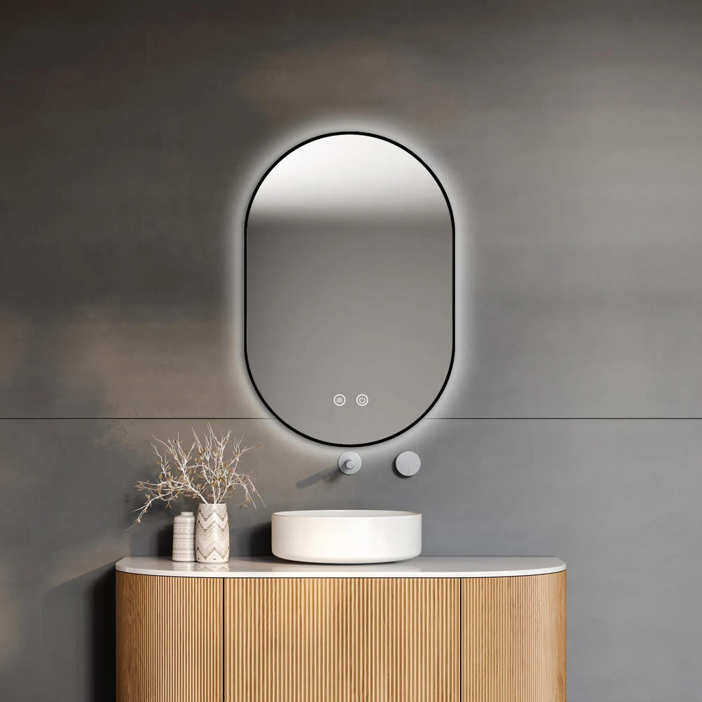 Oval LED Light Up Mirror